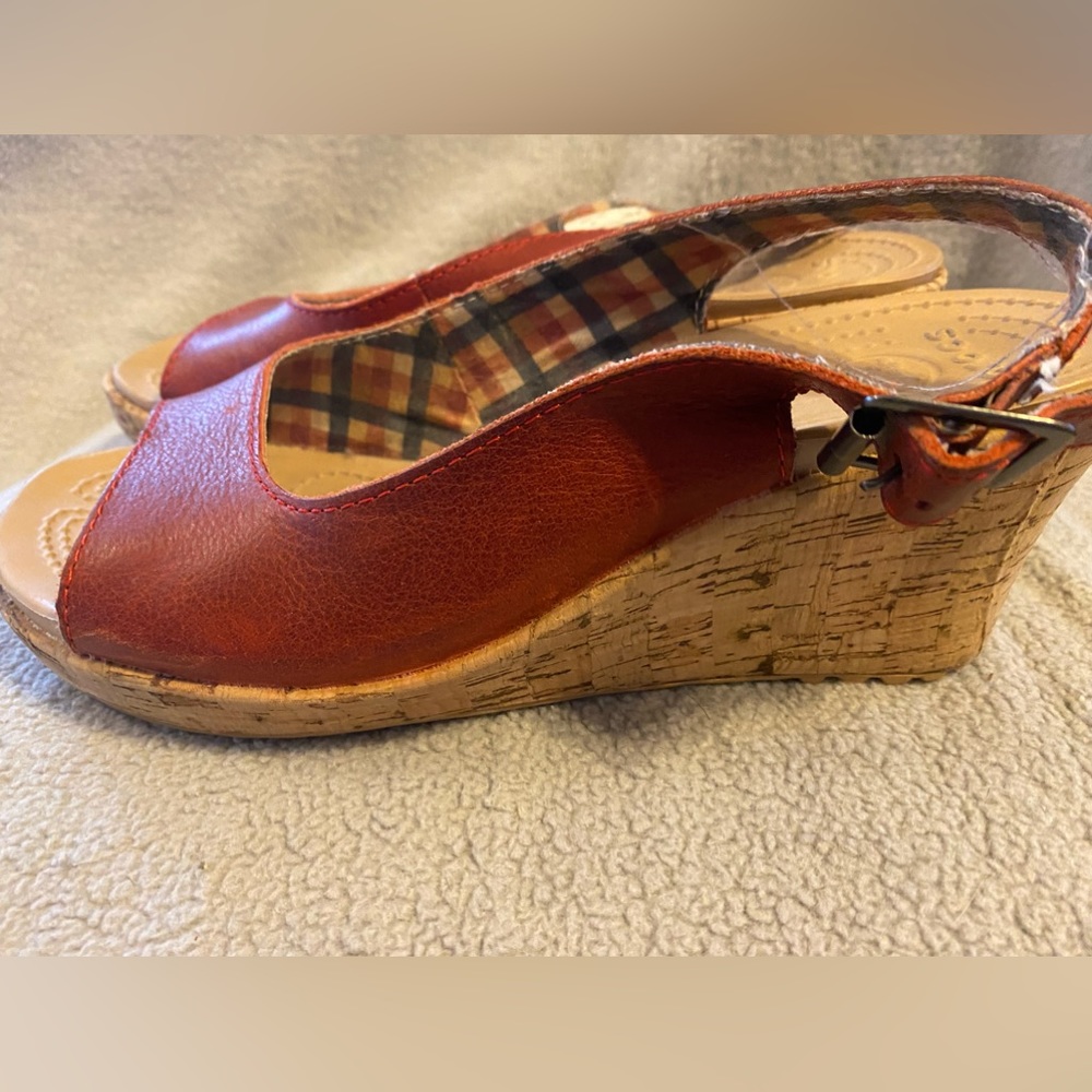 Crocs Wedges Red Size 7